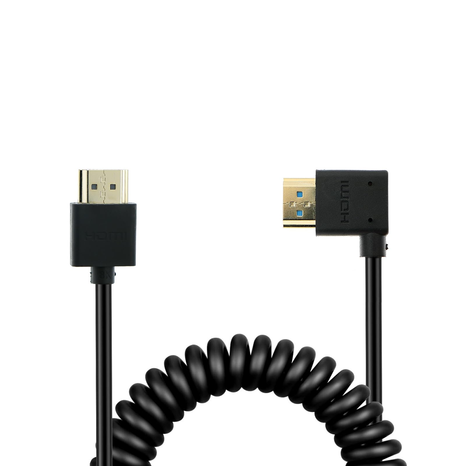 Uonecn 8K | 4K 2.1 HDMI to HDMI Cable for Sony A7iv, 48Gbps High Speed HDMI Cord Coiled for Z-Cam E2, for Canon C300, for Atomos Ninja V, for Sony FS5| FS7| A7S3 Cameras