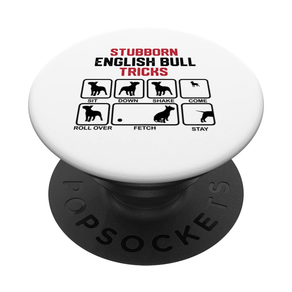Stubborn English Bull Tricks PopSockets Swappable PopGrip