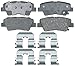 ACDelco Gold 17D1544CH (88877067) Ceramic Rear Disc Brake Pad Set