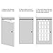 Birsppy L-Fine Sturdy Over the Door Shoe Organizer 20 Extra Large Crystal Clear Pockets, Gray (52in x 24in)
