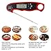 GikPal Instant Read MeatThermometer Super Fast Digital Electronic Food Thermometer Waterproof Accurate Barbecue Cooking Thermometer for Kitchen and Outdoor Cooking, Red