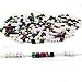 JPSOR 1000 Pcs 2 Color Acrylic Alphabet Letter Beads with 1 Pair of Tweezers, 1 Black Cord and 1 White Cord for Jewelry Making DIY Necklace Bracelet