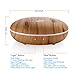 Housmile Essential Oil Diffuser 350ml Ultrasonic Humidifier Aromatherapy Diffuser with Cool Mist & Color Change LED light, Wood Grain