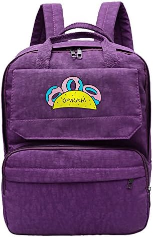 Women Ofwgkta Odd Future Girls Oxford Students Backpack Rucksack School Bag Travel Outdoor Backpack