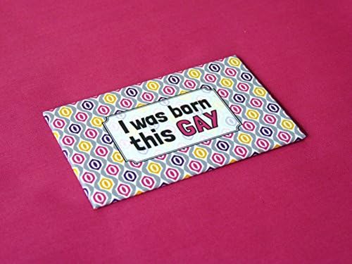 Handmade Gay pride colorful magnet