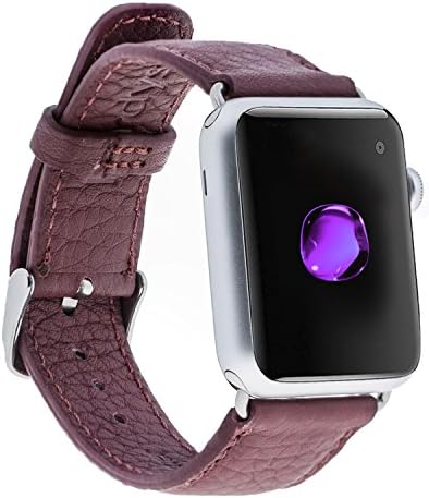 Apple Watch Band | Floater Genuine Leather Replacement Strap For iWatch Series 3 / Series 2 / Series 1 / Edition / Sport 42mm (Dusty Rose)