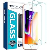 Tech Armor Apple iPhone 6 Plus/6s Plus, iPhone 7 Plus, iPhone 8 Plus Ballistic Glass Screen Protector [2-Pack]