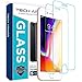 Tech Armor Apple iPhone 7, iPhone 6, iPhone 8 Ballistic Glass Screen Protector [2-Pack]