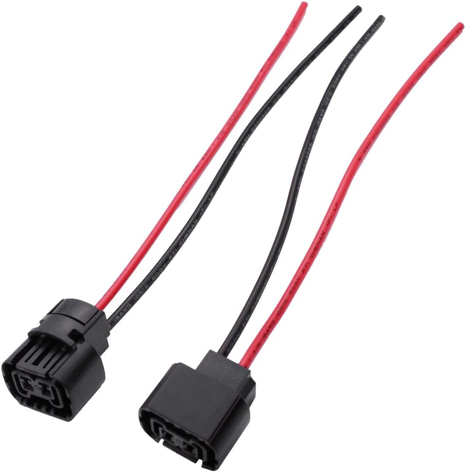 HUIQIAODS 5202 H16 PS24W Bulb Female Connector Socket Wiring Harness for Fog Light