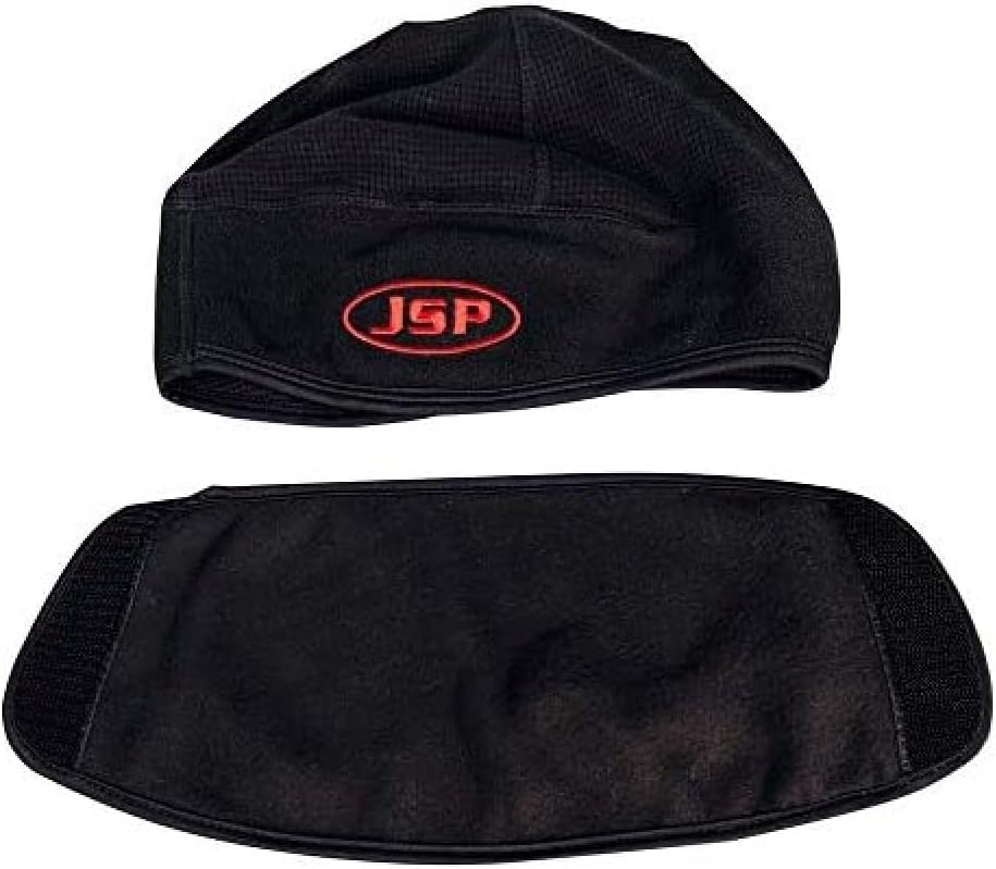 JSP Surefit Thermal Safety Helmet Liner Black with Removable Face Covering