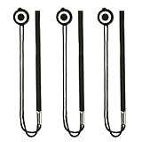 Foto&Tech Camera Lens Cap Keeper Holder with Elastic String Anti-Loss for Canon, Nikon, Sony, Panasonic, Fujifilm, Pentax, Sigma DSLR/SLR/Evil/Mirrorless Cameras Video Cameras (3 Pack)