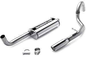 MAGNAFLOW EXHAUST PRODUCTS MagnaFlow Performance Exhaust System 15858: Cat-Back, Street Series, Compatible with 1998 Jeep Grand Cherokee