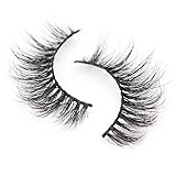 Arimika Handmade 3D Mink False Eyelashes -Reusable with Sturdy Flexible Band, Lightweight Natural Looking,Cruelty Free