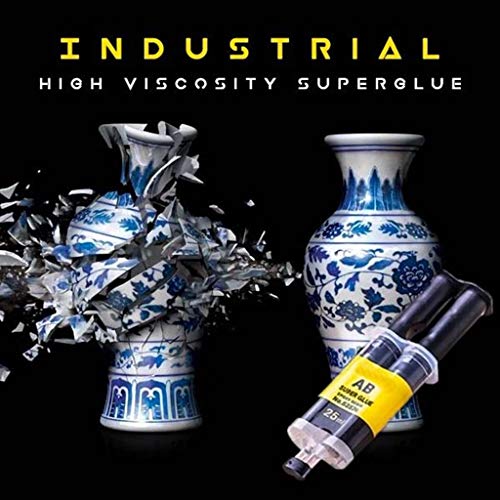 MIS1950s Industrial High Viscosity Glue Ideal Heavy-Duty Adhesive for DIY Finish and Repair Jobs,100% Waterproof and Weather-Resistant (Black)