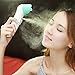 Nano Handy 2-in-1 Multi-Functional Facial Steamer, Flexible Vibrating Massager, Handy Mist Sprayer, Portable USB Rechargeable Face Beauty Instrument (White)