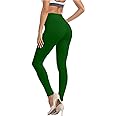 Kotii Women's Soft Full Length Leggings High Waist Ankle Length Leggings Pants Tights
