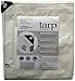 Kotap 16 x 20 Ft. Heavy-Duty Protection/Coverage Tarp, Superior Weave for Greater Longevity 8-mil, Multi-Use, Waterproof, White, 1-Pack (TRW-1620)
