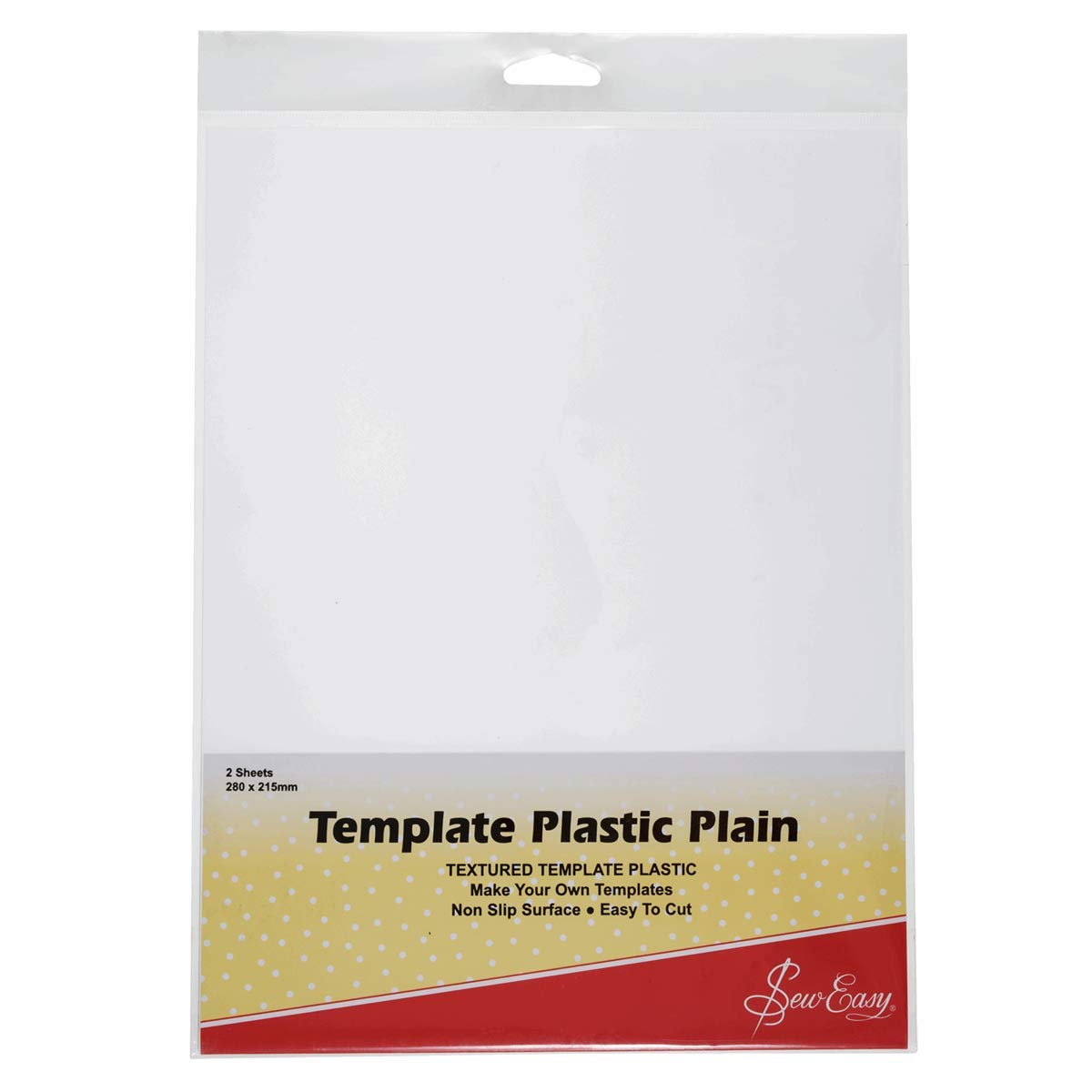 Sew Easy Plastic Template Plain for Quilting Patchwork Making Templates Non Slip ER398