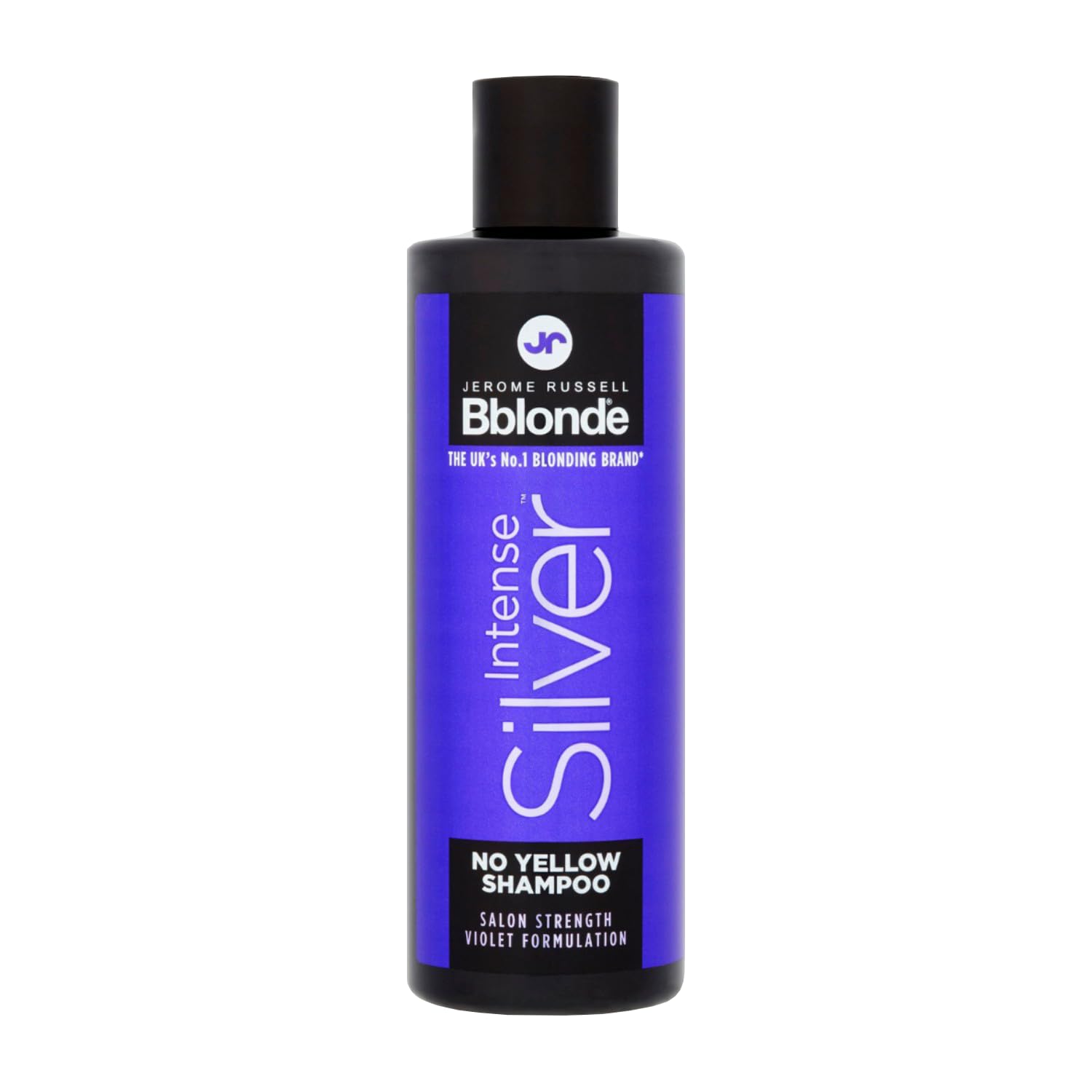 Jerome Russell Bblonde Intense Silver Purple Shampoo - Brightening Toner for Blonde Hair, Vegan & Sulphate Free 250ml