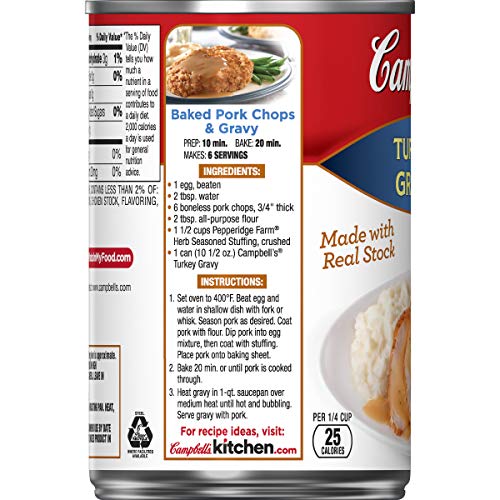 CAMPBELL’S TURKEY GRAVY, 10.5 OZ CAN