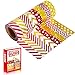 8 Rolls Washi Tape Set Gold and Red Decorative Masking Tape for Craft Scrapbooking Gift Wrap (Gold)