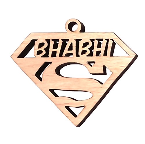 incredible gifts super rakhi (wood, brown)