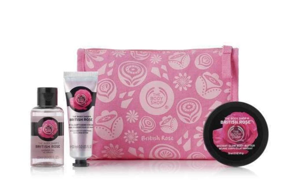 Body Shop Soft British Rose Delights Bag