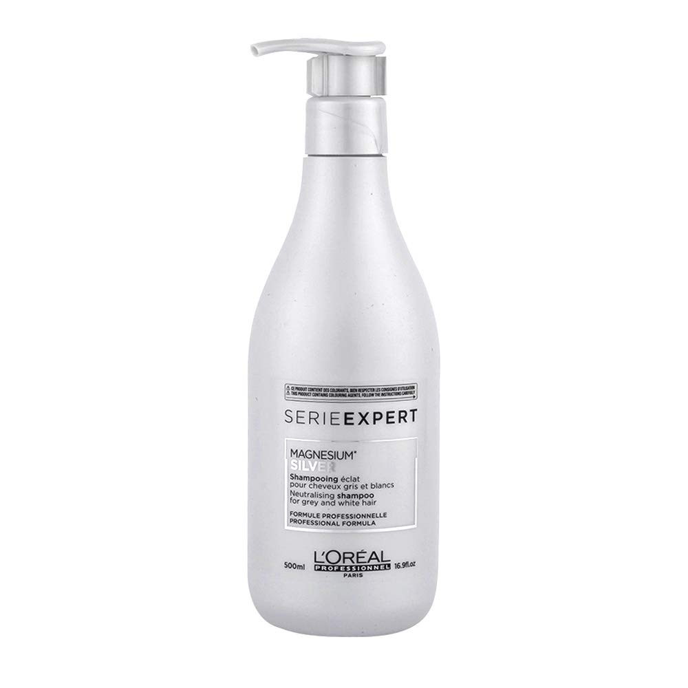 L’Oréal Professionnel | Serie Expert | Silver Shampoo | Grey, White or Light Blonde Hair | 500 ml