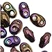 Preciosa Twin Beads 5x2.5mm 'Jet/Dark Purple Iris' (24 Grams)