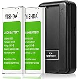 YISHDA Galaxy Note 4 Batteries 2X3220mAh Li-ion Battery for Samsung Galaxy Note 4 N910 N910V N910A N910P N910T N910F N910U with Galaxy Note 4 Spare Battery Charger | Note 4 Battery