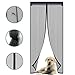 Magnetic Screen Door with Durable Polyester Anti Mosquito Bugs Mesh Curtain Easy to Install Full Frame Velcro, Fits Door Size up to 36