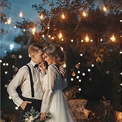 25ft Outdoor String Lights, Patio Hanging Lights