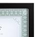 DesignOvation Gallery Wood Document Frame Set for Customizable Wall Display, 8.5x11, Black, Pack of 4