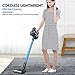 Cordless Vacuum, GOOVI Stick Vacuum Cleaner, 10KPa Powerful Cleaning Lightweight 2 in 1 Handheld Vacuum with Rechargeable Lithium Ion Battery and LED Brush