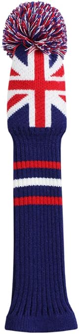 Scott Edward Knitted Golf Head Covers 3Pcs Driver Fairway Hybrid UK Flag view 4