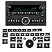 StyleZ 2PCS GM Radio Button Repair Decal Sticker Set Radio Repair Kit Dash Replacement for 2007-2015 GM Vehicles Ruined Peeling Faded Chipped Scratched Radio Buttons Suit for Tahoe, Yukon