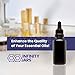 Infinity Jars 30 ML (1 Fl oz) Ultraviolet Black Glass Tincture Bottle & Dropper Leak‑Proof Travel Vial for Essential Oils, Serums, Micro-Doses, Herbal Extracts
