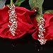 NLCAC Women's Wedding Earrings for Brides Dangling Rhinestone Crystal Chandelier Earring Drop Bridesmaids