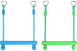 Ymeibe Kids Ninja Monkey Bars 2 Packs for Slackline Accessories for Slackline Obstacle Course for Backyard Attachments to Most Any Home Playground Equipment Sets