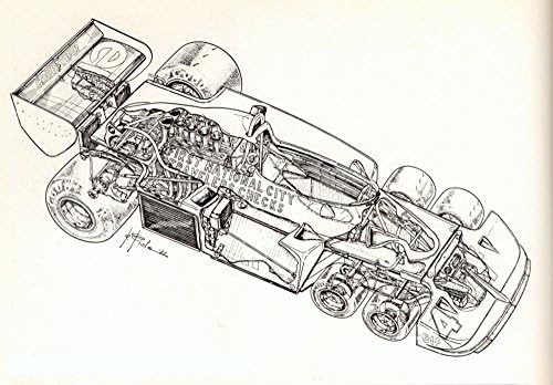 Vinteja Exhibit Poster - 1977 Tyrrell P34 - A3 Poster Print