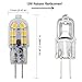 Dayker 2W G4 LED Bi Pin Bulb Jc Type G4 Base Lightbulb AC/DC 12V Warm White for Under Counter Lighting, Puck Lighting, Ceiling Lighting(10 Pack)