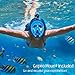 marsboy Full Face Snorkel Mask - Dual-Snorkel for Easier Breathing, Shatterproof PC Design, 180 Degree Viewing Window, Anti-Fog & Anti-Leak, Skin Diving Snorkel Mask Full Face for Adult and Youth, L