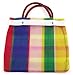 12 Pcs Small Mexican Tote Mercado Bags 7.5 inch by 7.5 inch, Assorted Colors High Thread Mesh - Mini Mexican Mercado Candy Bags