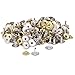 100 Sets Rivets Fasteners Studs Button Sewing Jeans (Golden)