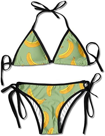 ATTP Cute Banana Women's Sexy Two Piece Bikini Swimwear