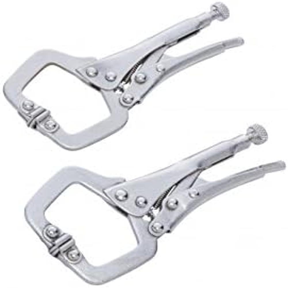 Blue Spot 6526 Mini Locking C Clamp, Silver, Set of 2 Piece