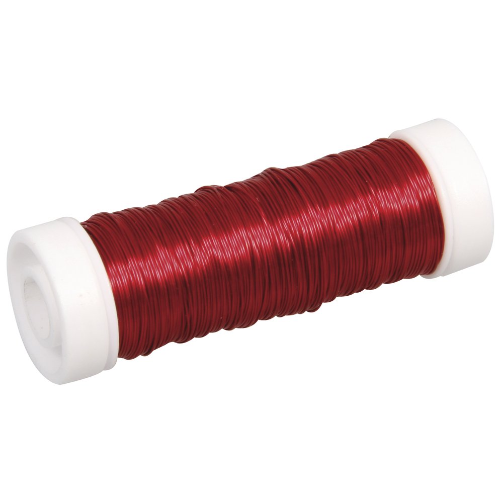 RAYHER 2405518 Jewellery HÃ ¤ Keldraht 0.30 mm Ã ¸, Spule 50 m, rot
