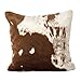 SARO LIFESTYLE Cowhide Design Faux Fur Pillow - Poly Filled