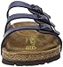 Birkenstock Women's Florida Soft Footbed Birko-Flor  Blue Sandals - 39 M EU
