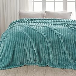 NEWCOSPLAY Super Soft King Blanket Light Teal